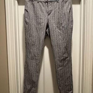 Gray Patterned Women’s Dress Pants